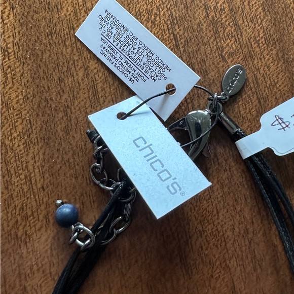 Chico’s Black Multistrand Necklace - Picture 7 of 7